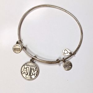 Alex and Ani Texas A&M Silver Tone Bracelet Bangle
